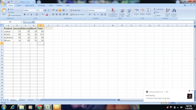 microsoft excel data entry and formatting