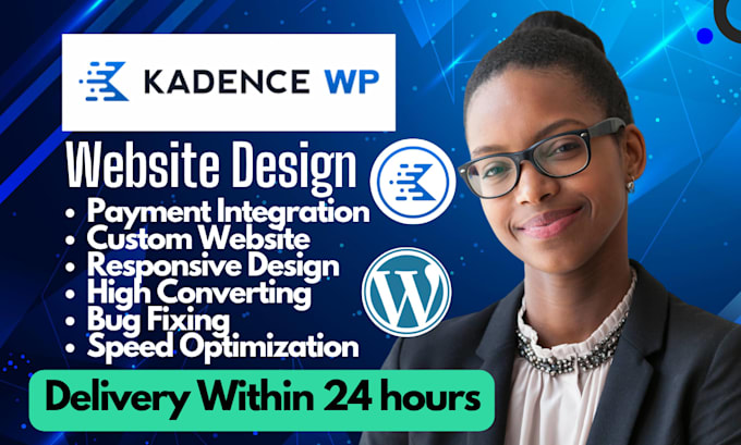 design redesign develop wordpress website with gutenberg block editor kadence