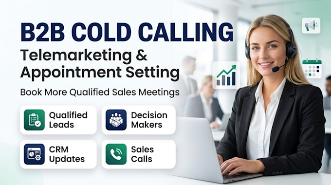 be your professional b2b cold caller for telemarketing and appointment setting
