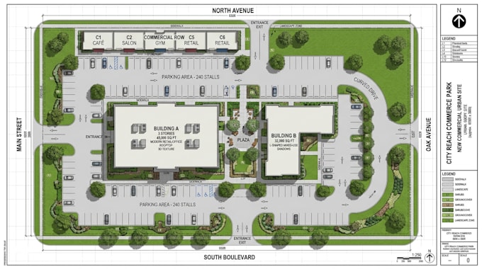 design property development plans, land layouts and site planning designs