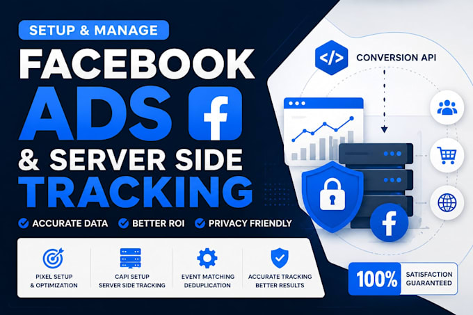 manage facebook ads and set up server side tracking