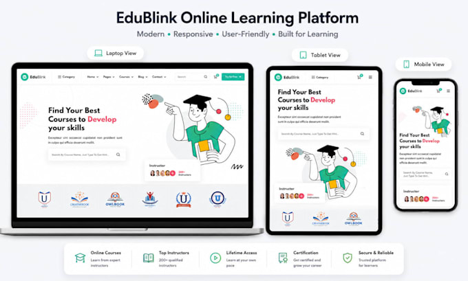 build learnworlds website online course thinkific lms online course setup