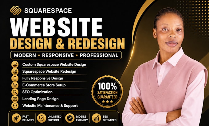 design or redesign your squarespace website