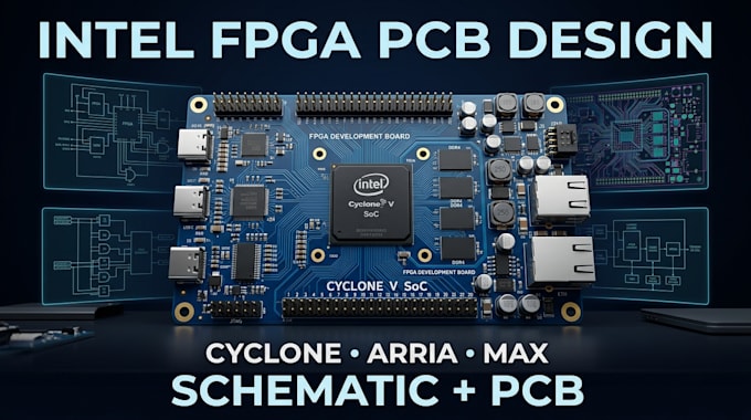 design intel fpga pcb cyclone arria max and schematic design