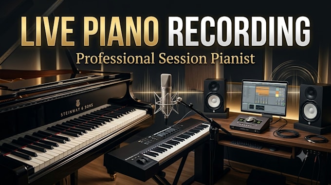 record professional live piano and keyboard for your song