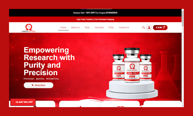 build peptide store research peptide website nutraceutical store peptide website