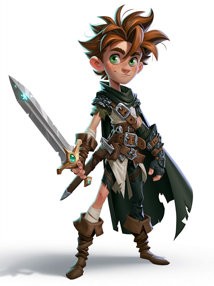 design 2d game character illustration