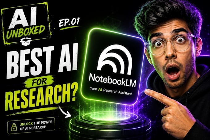 design high CTR ai and tech youtube thumbnails