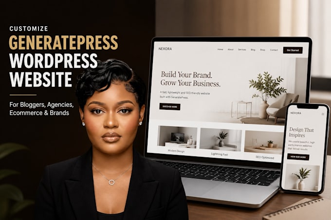 customize generatepress wordpress website for bloggers agencies ecommerce brands