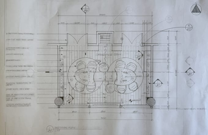 hand draw a floor plan, room layout, or home design concept