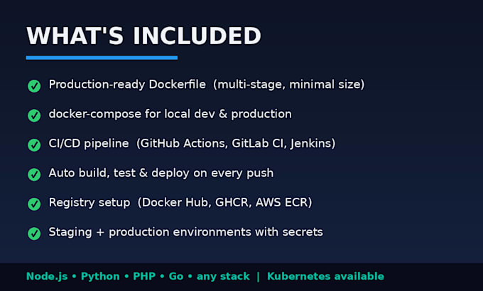 dockerize your application and set up ci cd pipelines