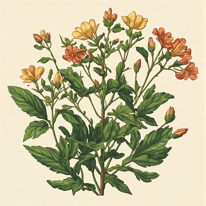 create botanical illustration art for you