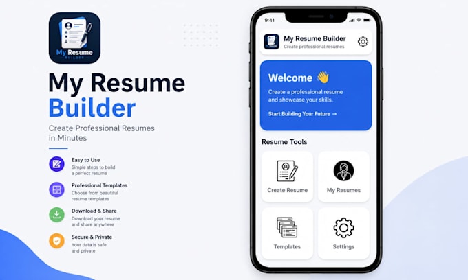 develop a resume builder android app