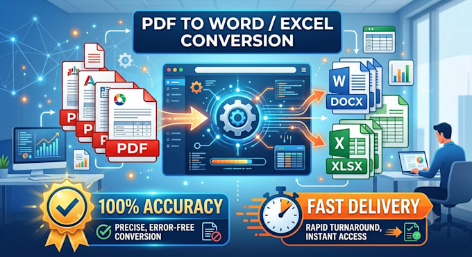 convert bank statement to excel or PDF to word