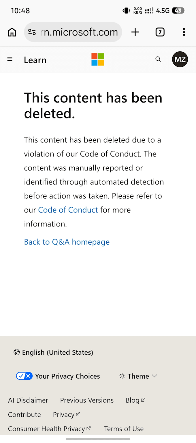remove microsoft negative content and search results from google
