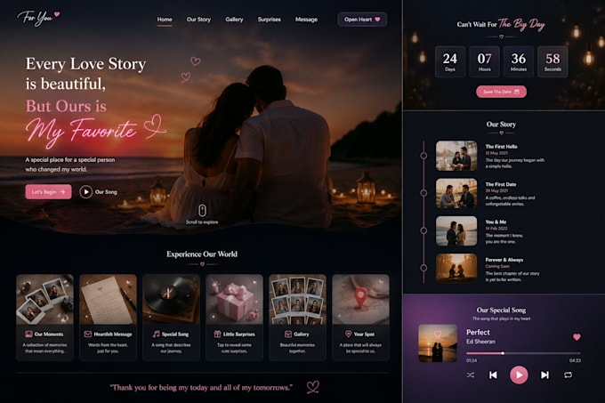 interactive digital surprise websites