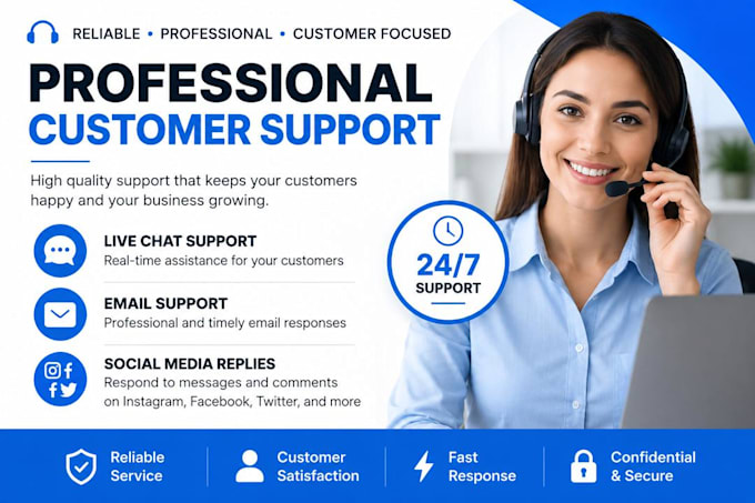 provide professional live chat and email customer support