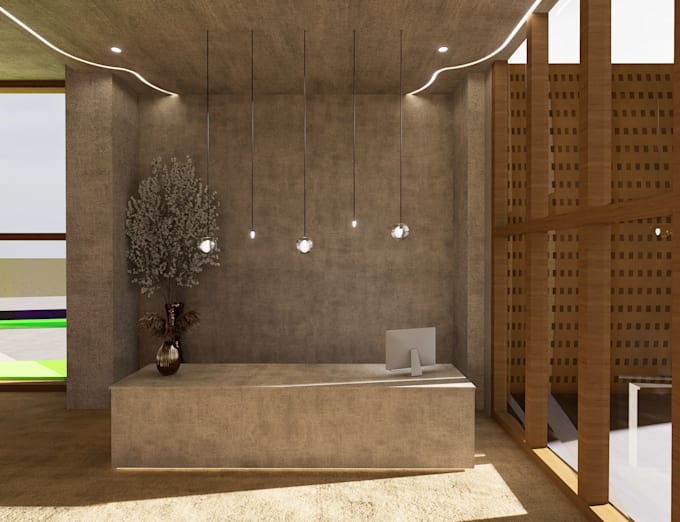 provide render for commercial spaces like offices