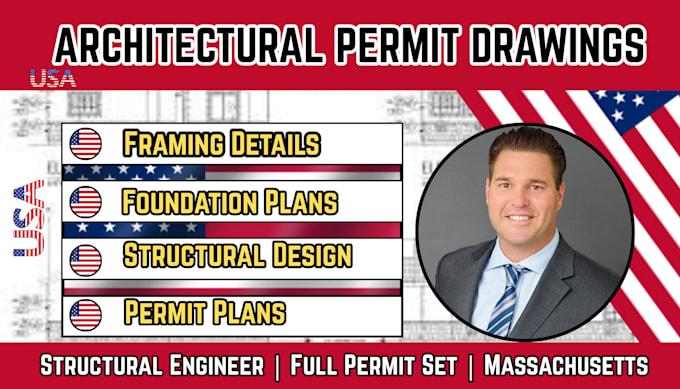 structural engineer architectural permit drawing full permit set massachusetts