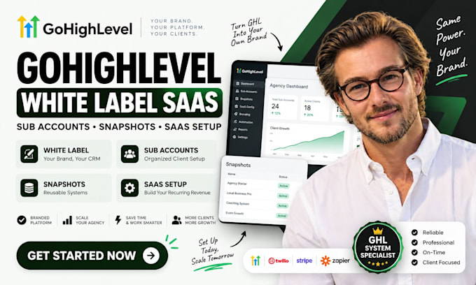 setup gohighlevel white label saas, sub accounts and ghl snapshots