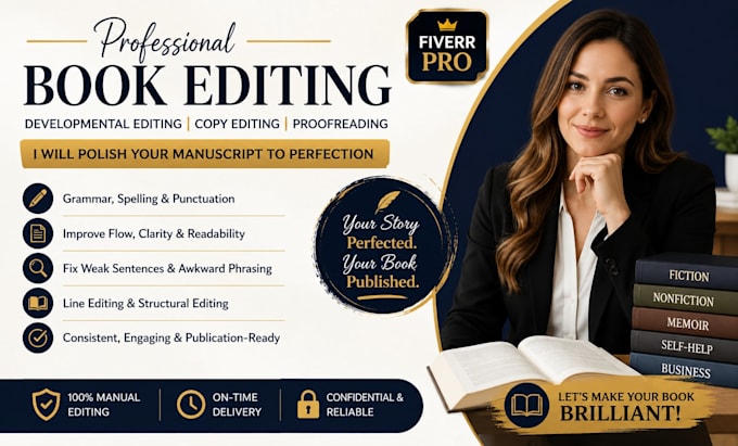 be your book editor, novel editor and proofreader