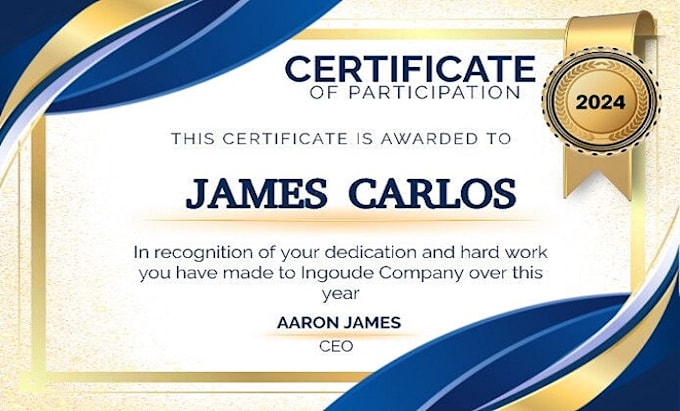 design editable certificate templates, degree, or award certificates