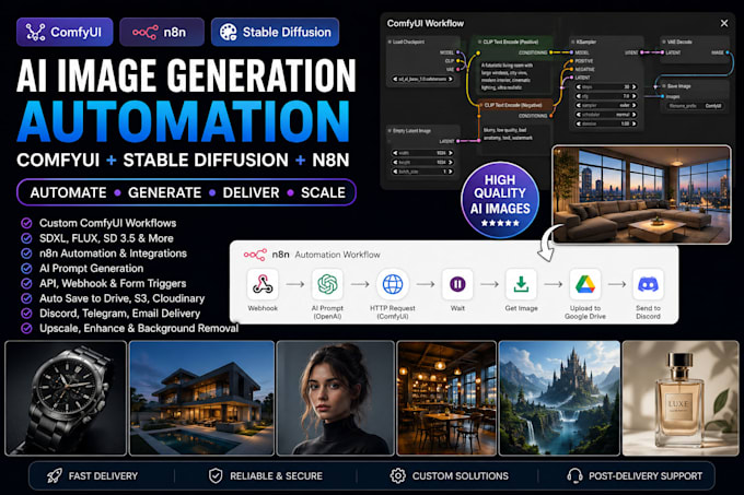 do comfyui stable diffusion comfyui workflow ai image comfy UI make com n8n ai