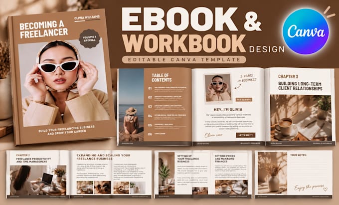 design editable canva ebook design canva workbook design canva cover PDF design