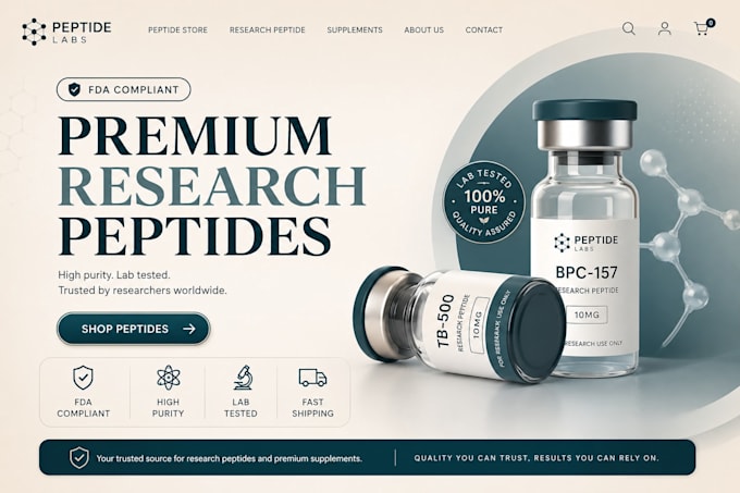 design peptide store reserch peptide supplement peptide website fda compliant