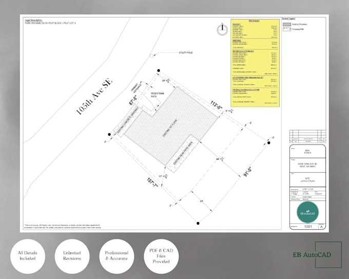 create a site plan, plot plan for planning and hoa permission purposes