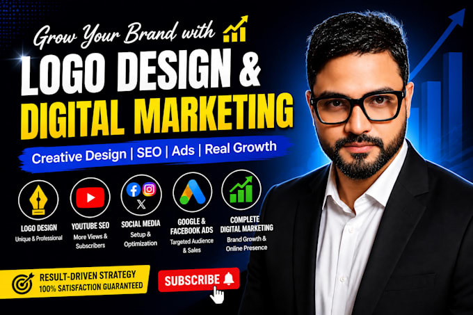 design a professional logo,resume,thumbles,ads run, video editing