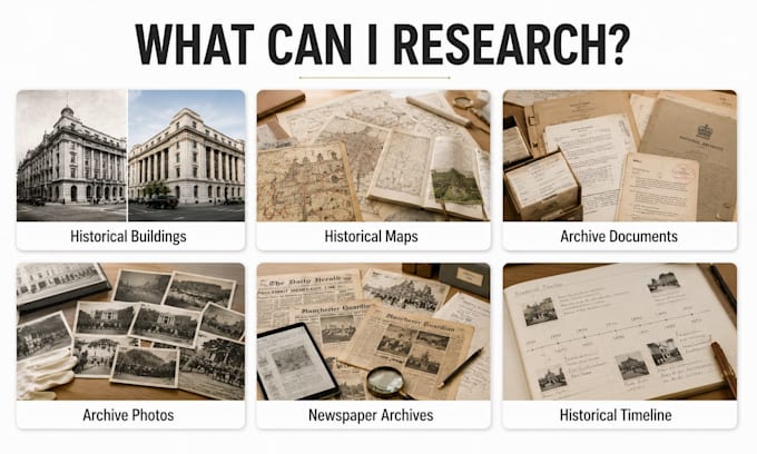 conduct historical archive and documentary research