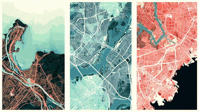 create cartoon vector map like where waldo