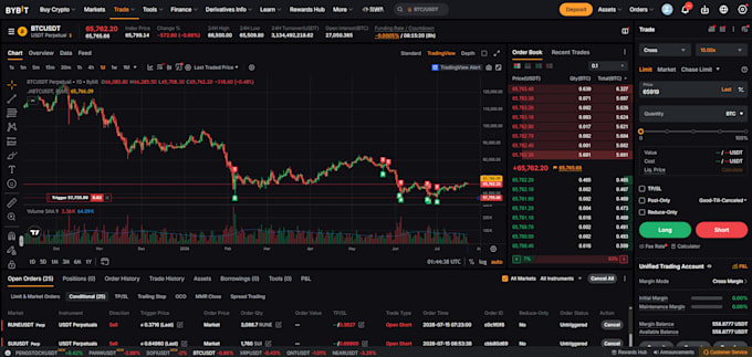 develop a custom python trading bot for bybit, binance etc