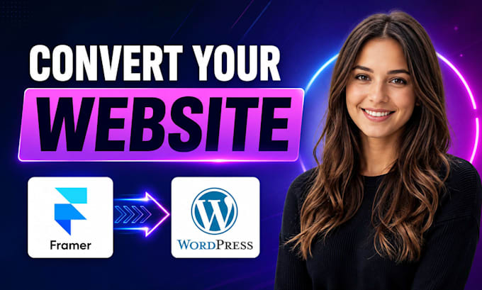 framer cms website to wordpress website elementor pro redesign landing page SEO
