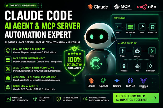 claude code glm 5 2 mcp server hermes agent multi llm ai agent automation