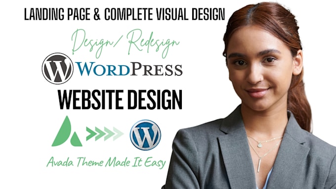 design wordpress avada theme customization to build profesional business website