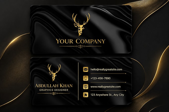 design a modern professional business card for your business