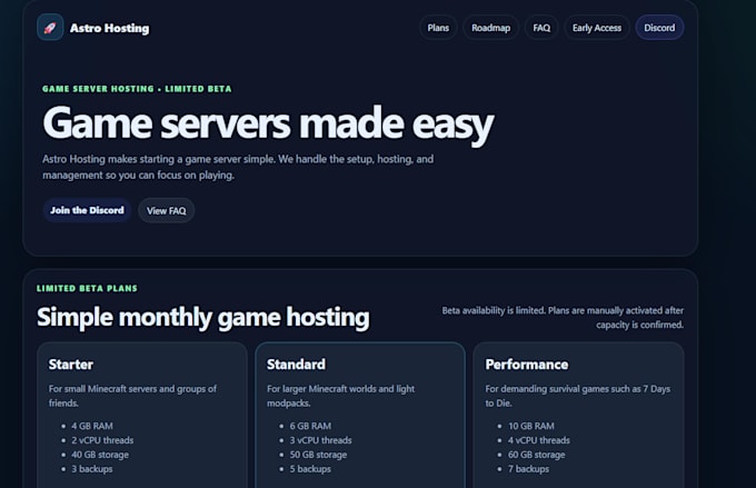 create and host a  dedicated game server