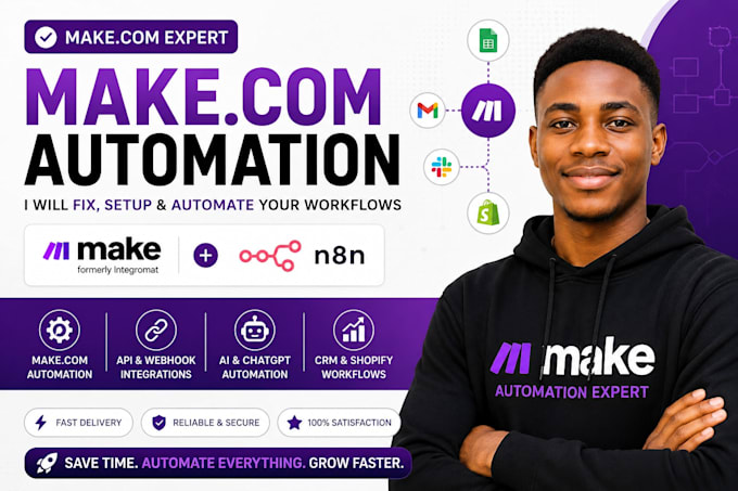 fix make com set up make com and be your make com expert