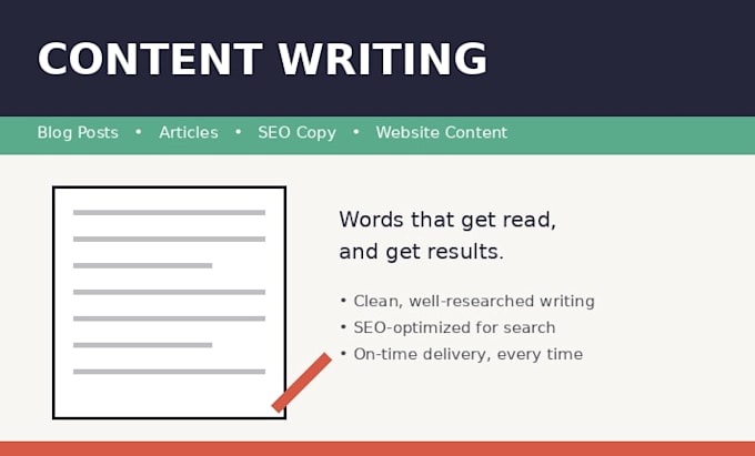 write engaging blog posts and articles for your website