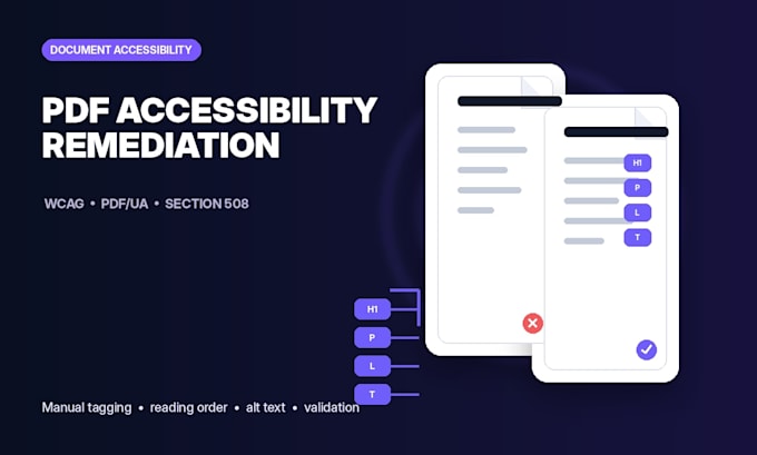 remediate PDF accessibility for wcag and section 508