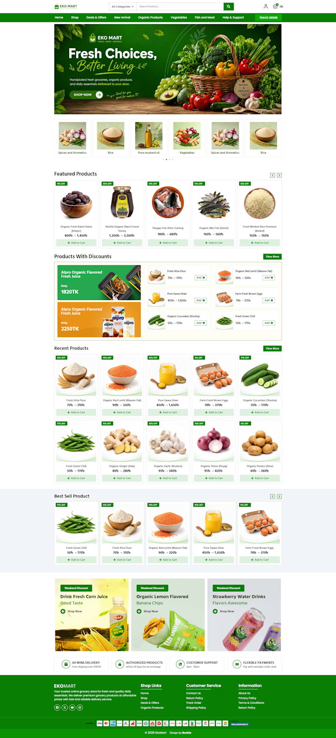 build a modern grocery ecommerce website with woocommerce