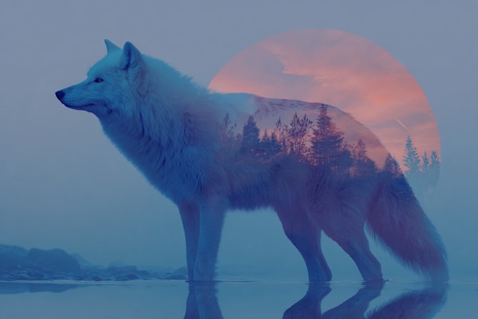 draw cute and artistic animal illustration