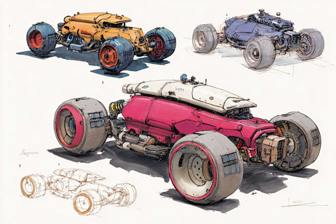design spaceships and sci fi vehicles