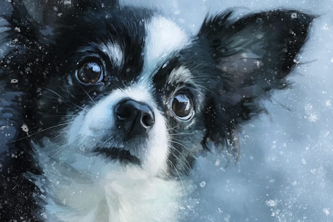 drawing a unique disney pet portrait