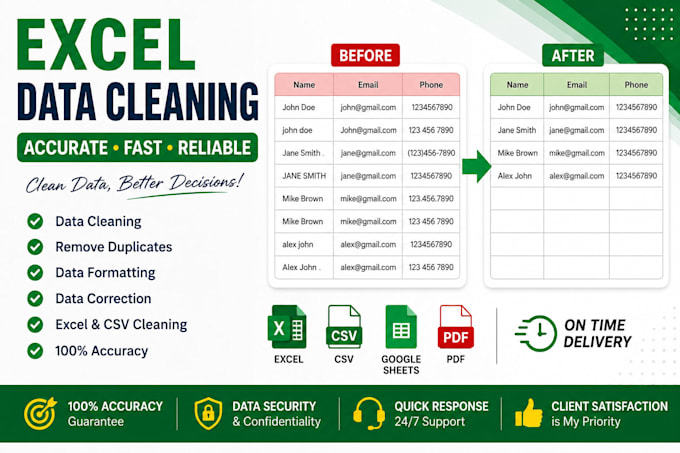 do accurate excel data entry