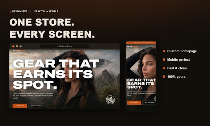 design a custom high converting shopify store website with animations