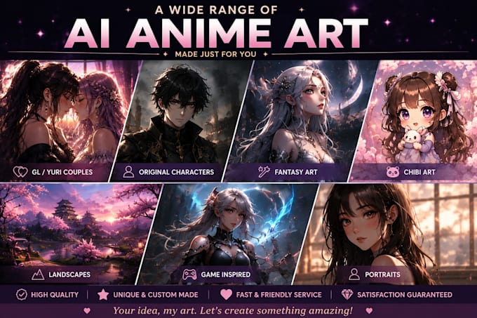 create beautiful ai anime illustrations for your gl couples and ocs