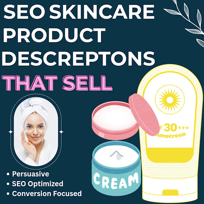 write SEO skincare product descriptions for your brand